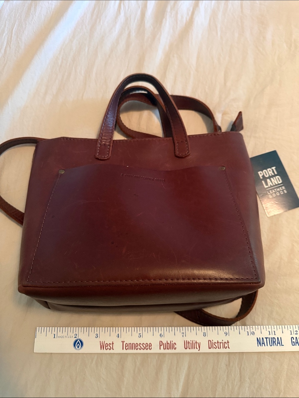 Portland Leather Goods Mini Crossbody tote - Picture 12 of 13